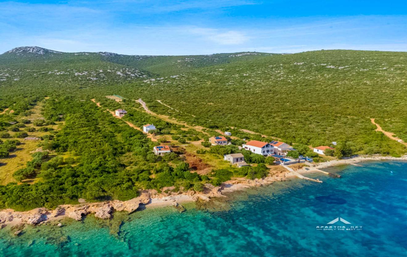 Robinson kuća Mirta – uz more, otok Pašman | 6 osoba, 50 m od mora, pogled na Kornate 🇭🇷